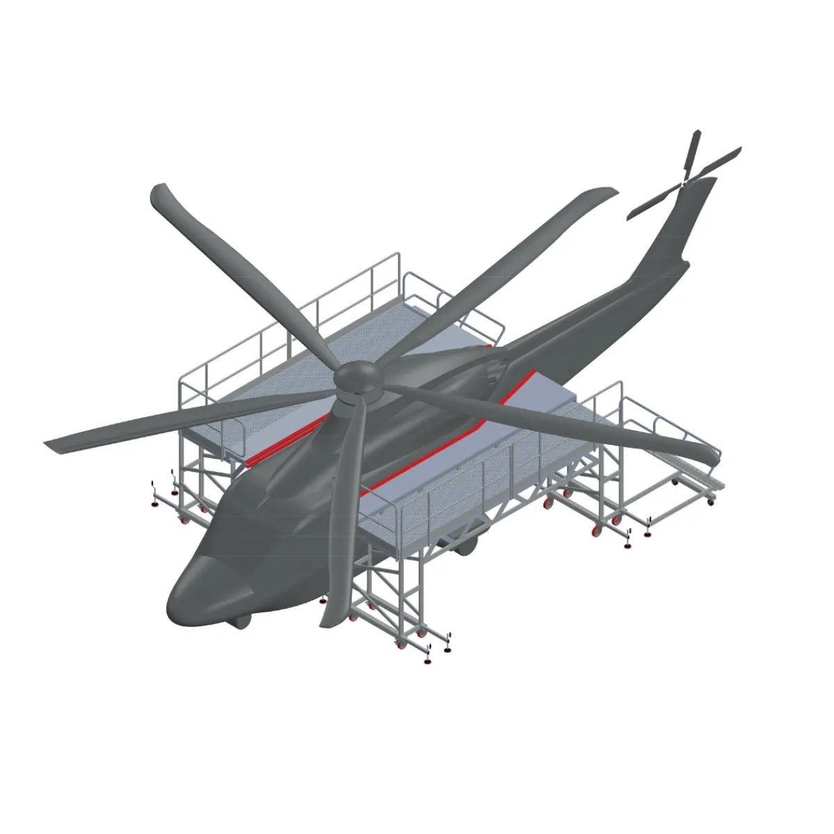 Arbetsplattform Helikopter<Stallningsprodukter Sale