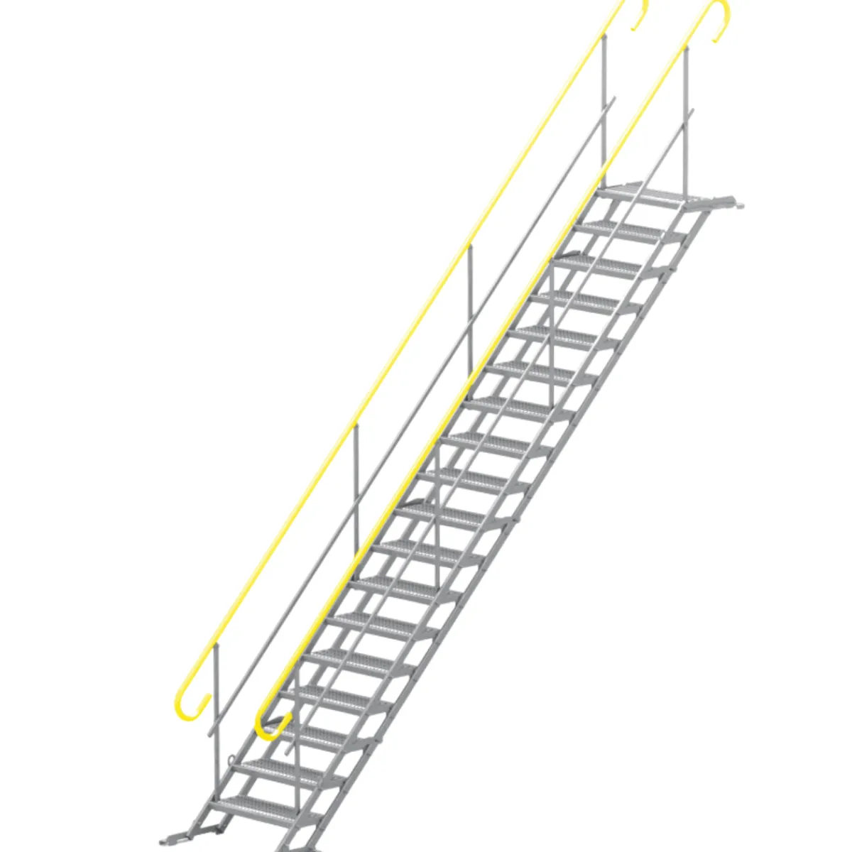 Bodtrappa 100cm 18 steg komplett 2 räcken<TLC