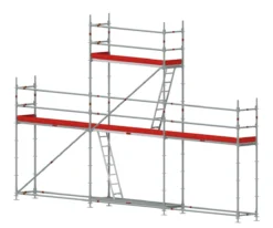 Byggställning modul stål 9x4 m med gaveltopp<MJ-Gerust Online