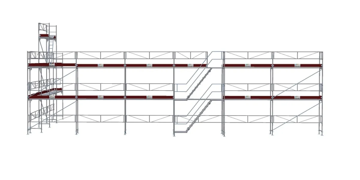 Byggställning RAM ALU 182m²<MJ-Gerust
