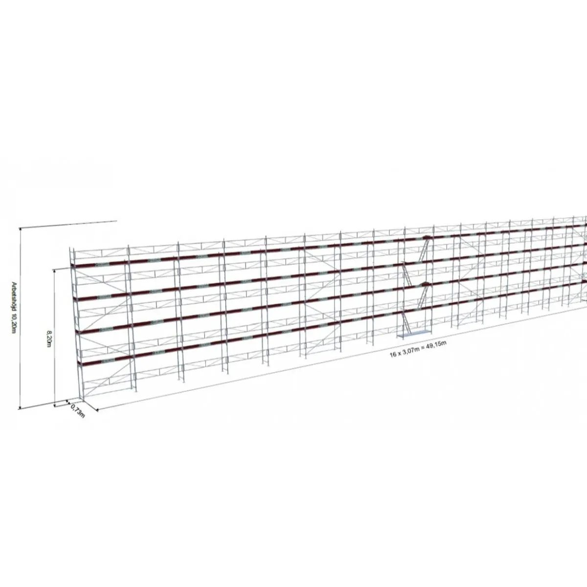 Byggställning RAM ALU 501m²<MJ-Gerust Hot
