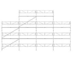 Byggställning RAM ALU 12x6 m med gaveltopp<MJ-Gerust Hot
