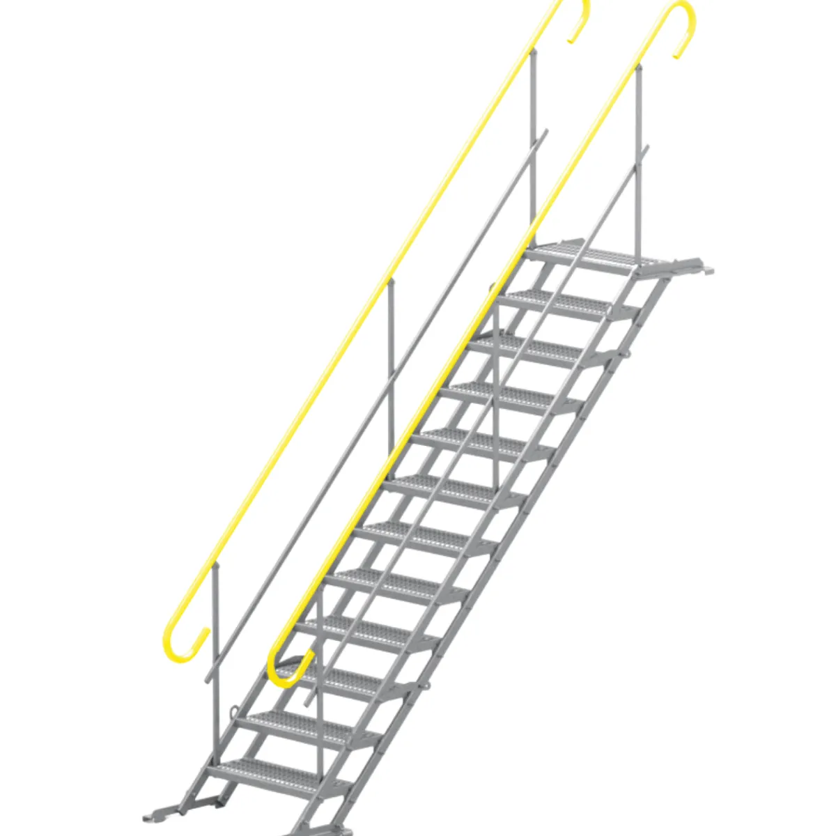 Byggtrappa 100cm 12 steg komplett 2 räcken<TLC Outlet
