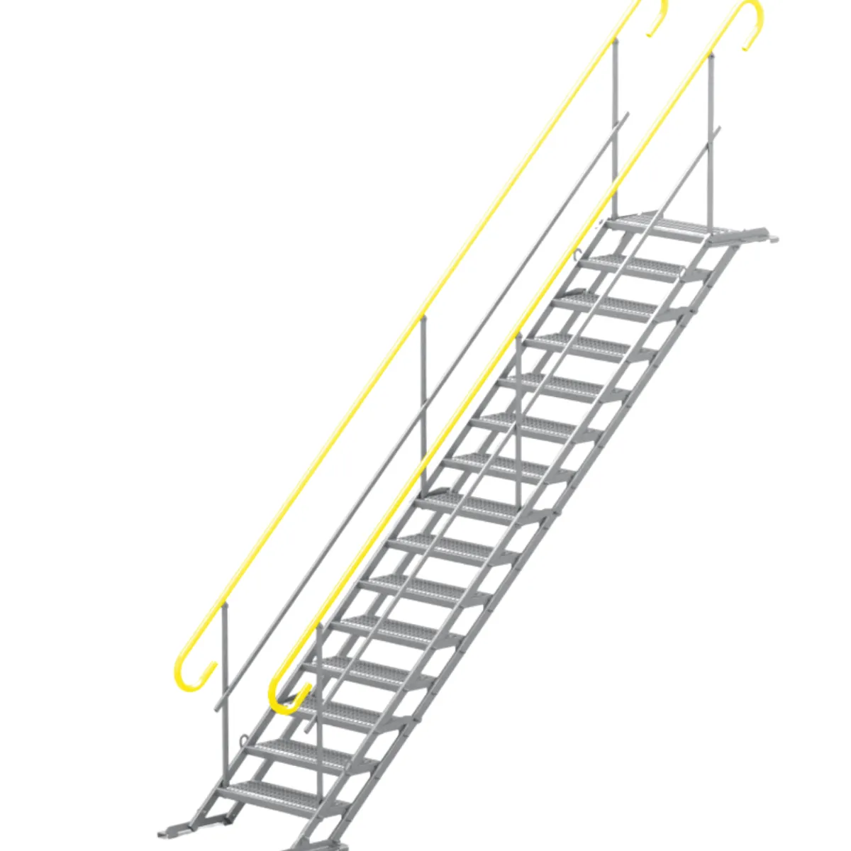 Byggtrappa 100cm 15 steg komplett 2 räcken<TLC Best