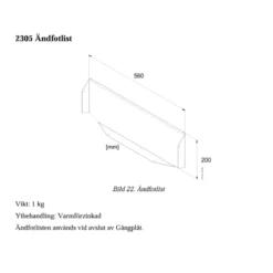 Ändfotlist 2305<COMBISAFE Outlet