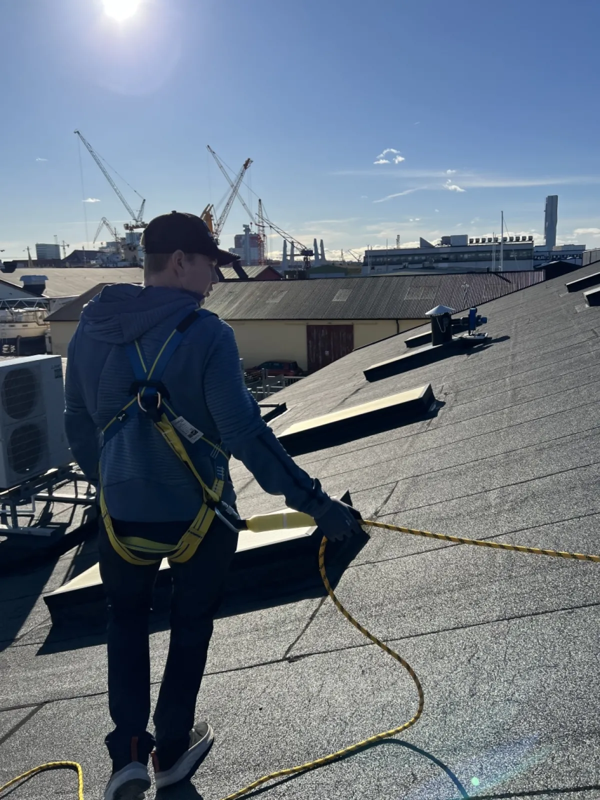 Fallskyddspaket med rep Basic<Irudek Hot