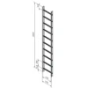 Fasadstege 2800mm ALU<Stallningsprodukter Discount