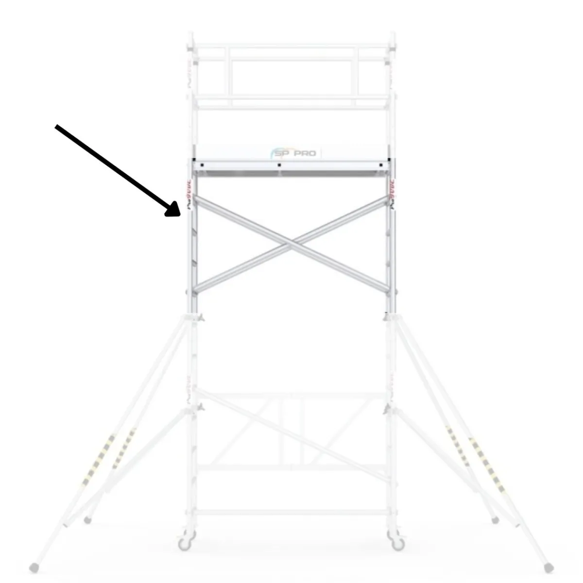 Förhöjningspaket 2m smal ProTube<SP PRO
