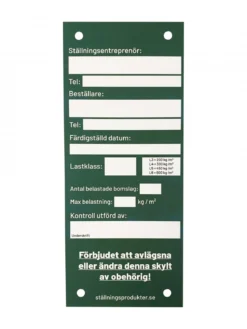 Grönskylt dubbelsidig<SP PRO