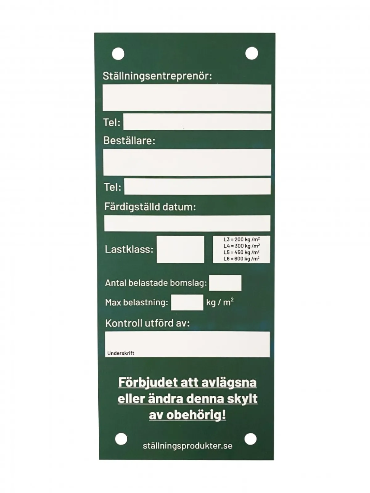 Grönskylt dubbelsidig 1000 st (kartong)<SP PRO Discount