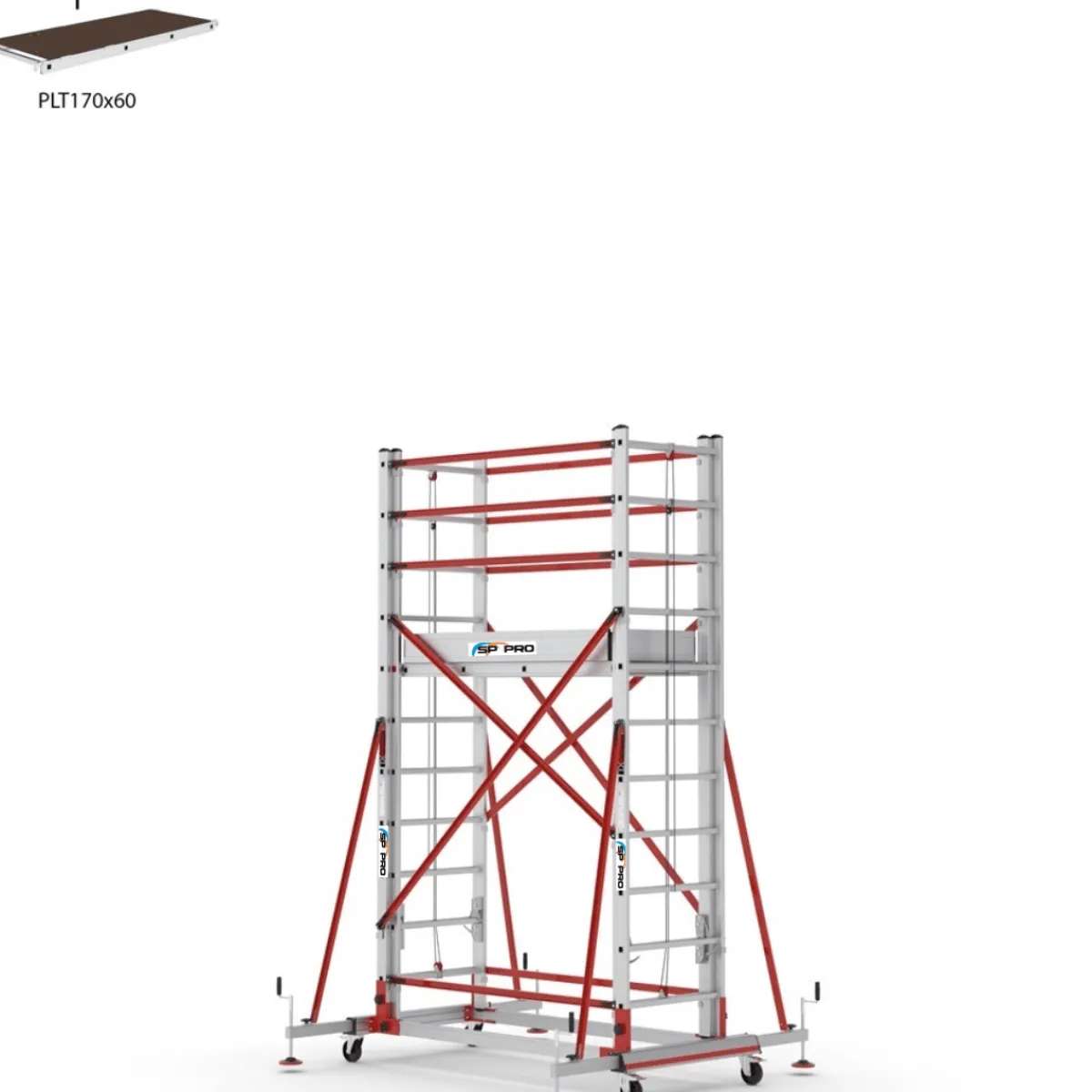 Höj- och sänkbar rullställning 4,17–6,40 m<SP PRO Discount