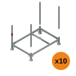 Materialhäck 1,25 x 0,85 10-pack<MJ-Gerust