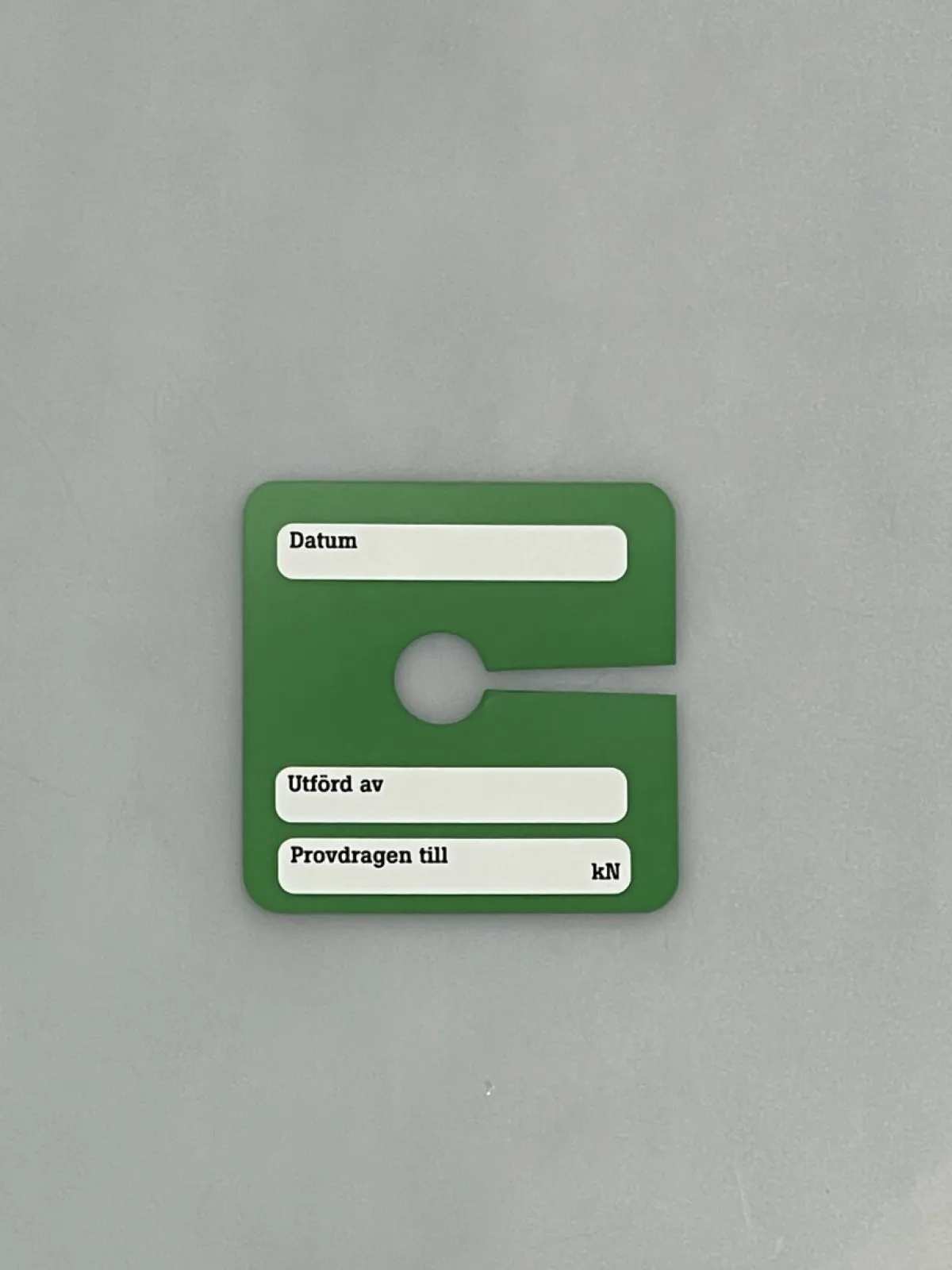 Provdragningsskylt<Stallningsprodukter New