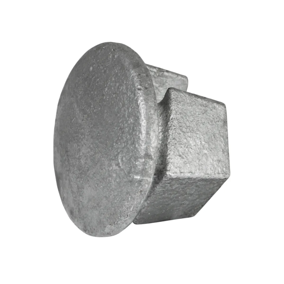 Rörkoppling täckplugg metall Grå<LUNADO Best