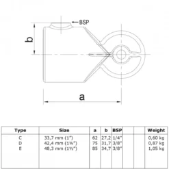 Rörkoppling variabel 75-210 grader<LUNADO Sale