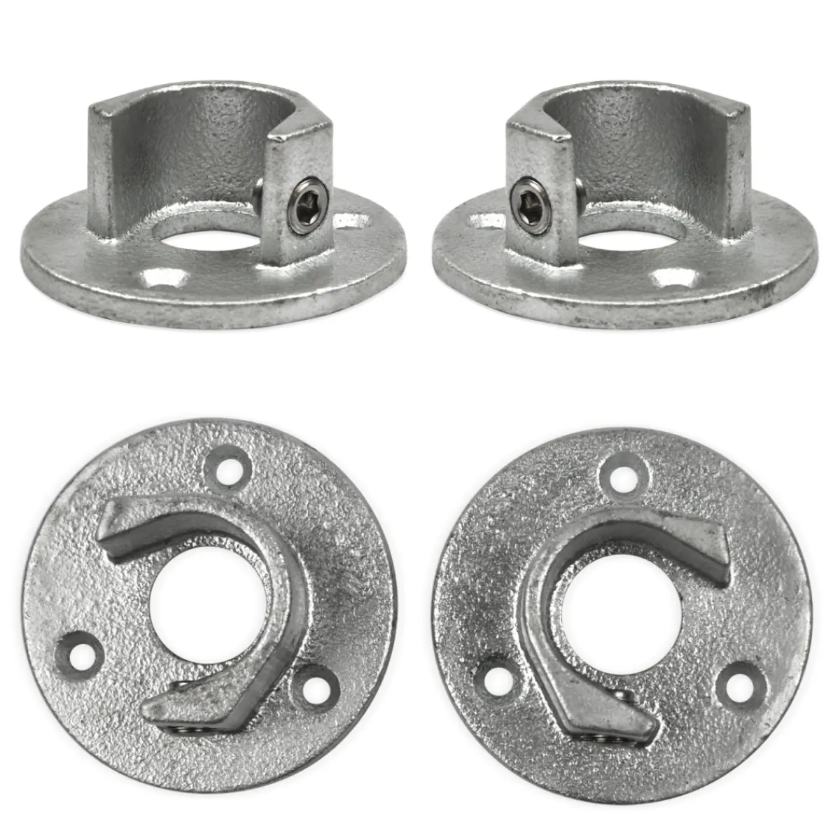 Rörkoppling väggfäste 2-pack<LUNADO New