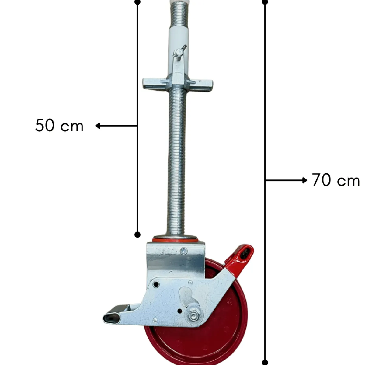 Ställningshjul Justerbart 40cm 700 kg<SP PRO
