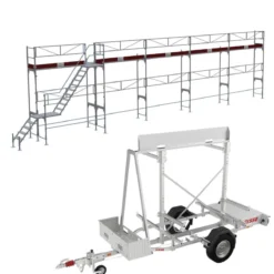 Ställningstrailer med 75m² Ramställning ALU<MJ-Gerust Sale