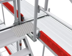 Ställningstrailer med 115m² Ramställning komplett med trappa & sparklist<MJ-Gerust Clearance