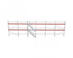Ställningstrailer med 115m² Ramställning komplett med trappa & sparklist<MJ-Gerust Clearance