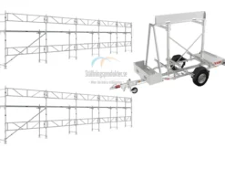 Ställningstrailer med 120m² Ramställning Alu<MJ-Gerust Online