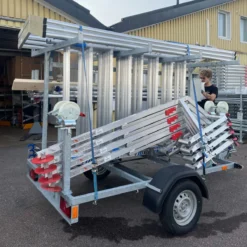 Ställningstrailer med SGS + Rullställning<ASC Clearance
