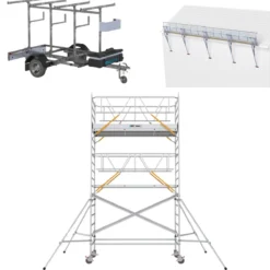 Ställningstrailer med SGS + Rullställning<ASC Clearance