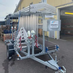 Ställningstrailer med SGS + Rullställning<ASC Clearance