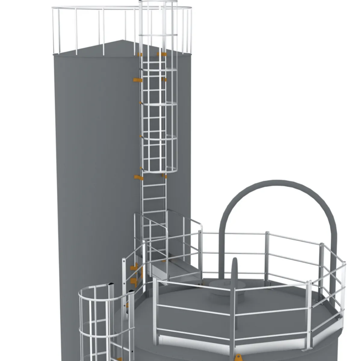 Underhållsplattform silo<Stallningsprodukter