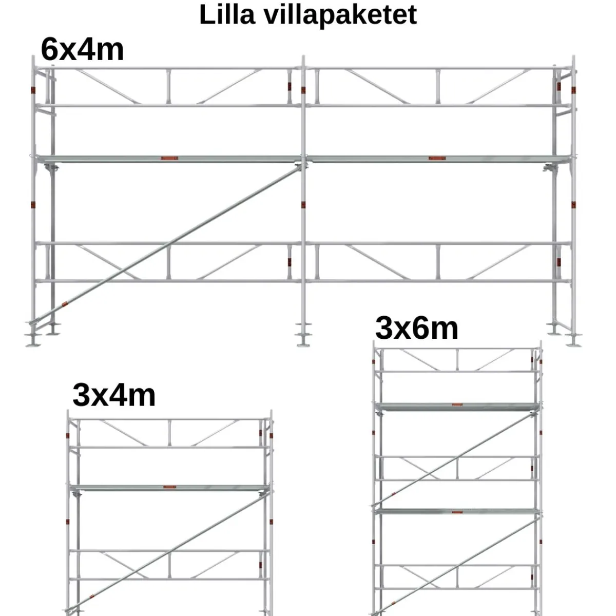 Villapaket ramställning ALU 28m²<MJ-Gerust Online