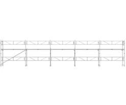 Villapaket ramställning ALU 50m² (2,57m fack)<MJ-Gerust Online