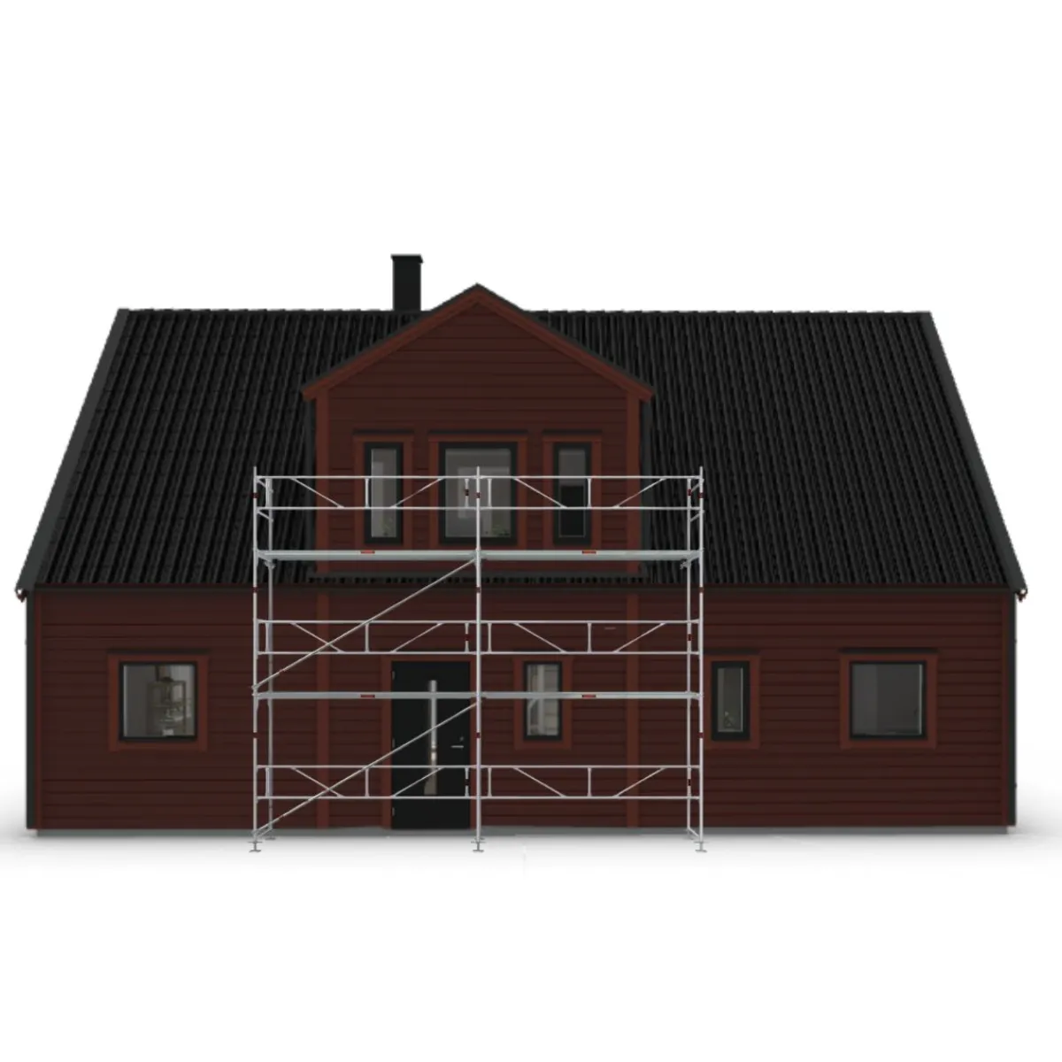 Villapaket ramställning STÅL 40m²<MJ-Gerust Clearance