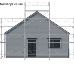 Villapaket ramställning STÅL 60m²<MJ-Gerust Sale